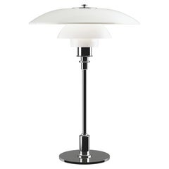 Louis Poulsen PH 3½-2½ Glass Table Lamp in Chrome by Poul Henningsen