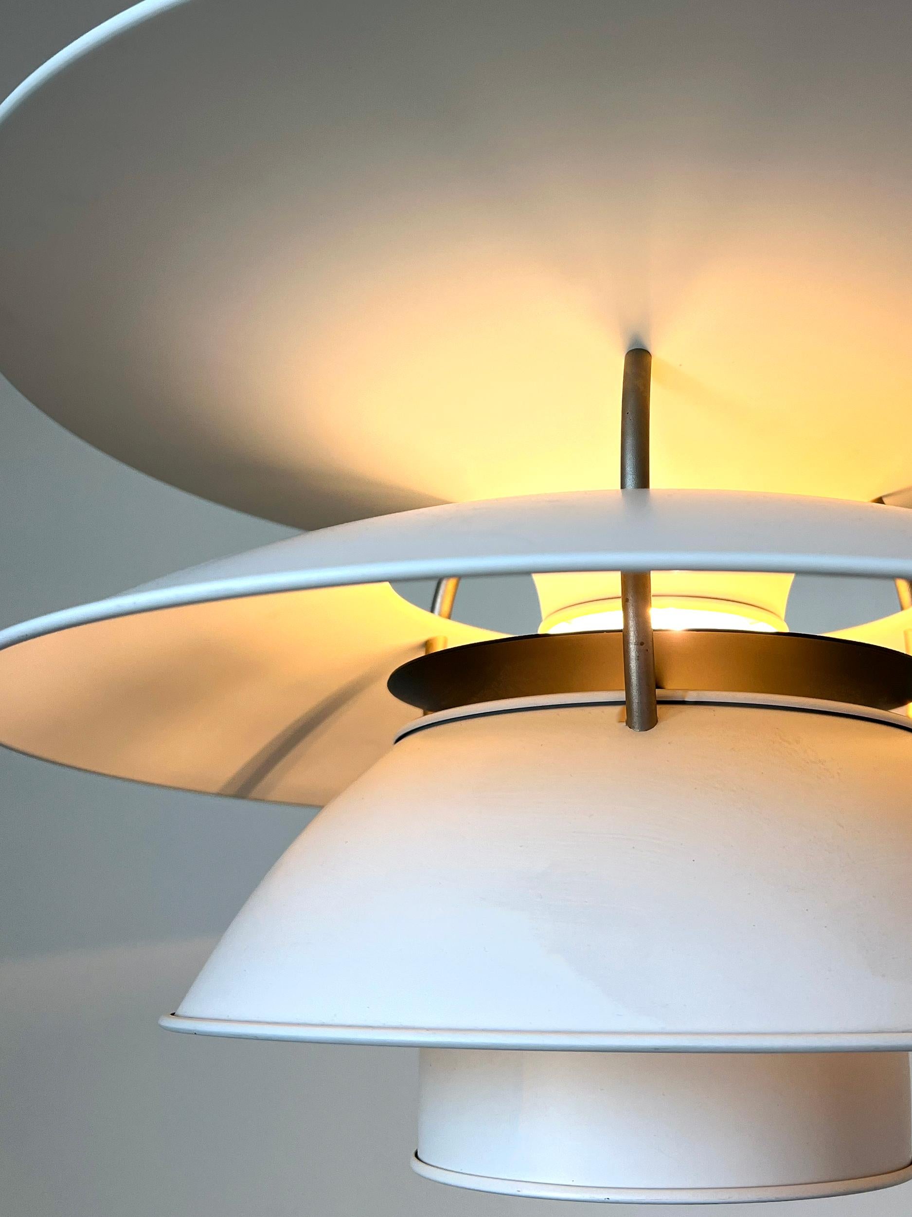 Mid-Century Modern Louis Poulsen PH 5 - 4 1/2 Charlottenborg Pendant Light by Henningsen, 1980 For Sale