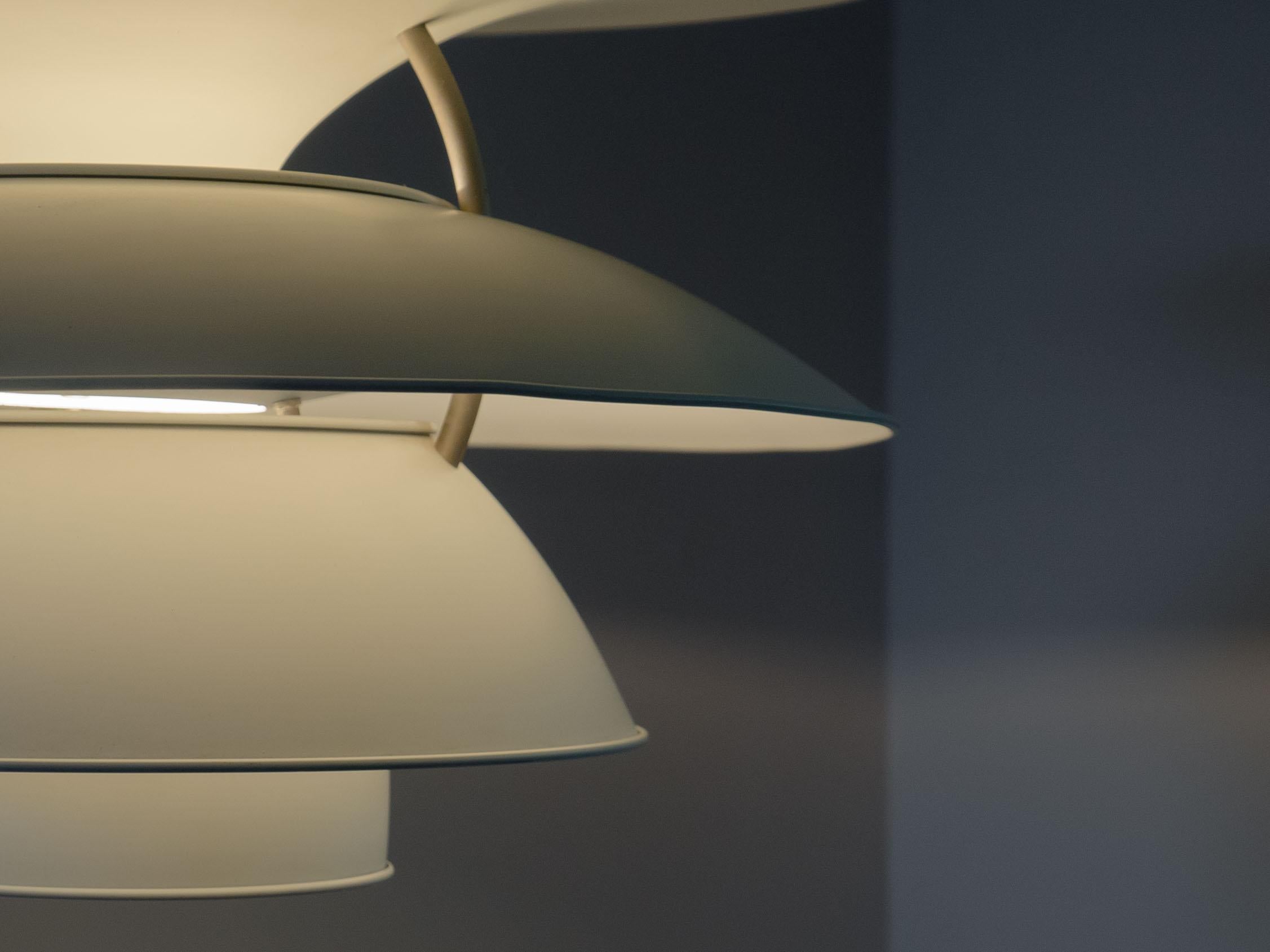 Aluminum Louis Poulsen PH 5-4½ ‘Charlottenborg’ pendant – Poul Henningsen For Sale