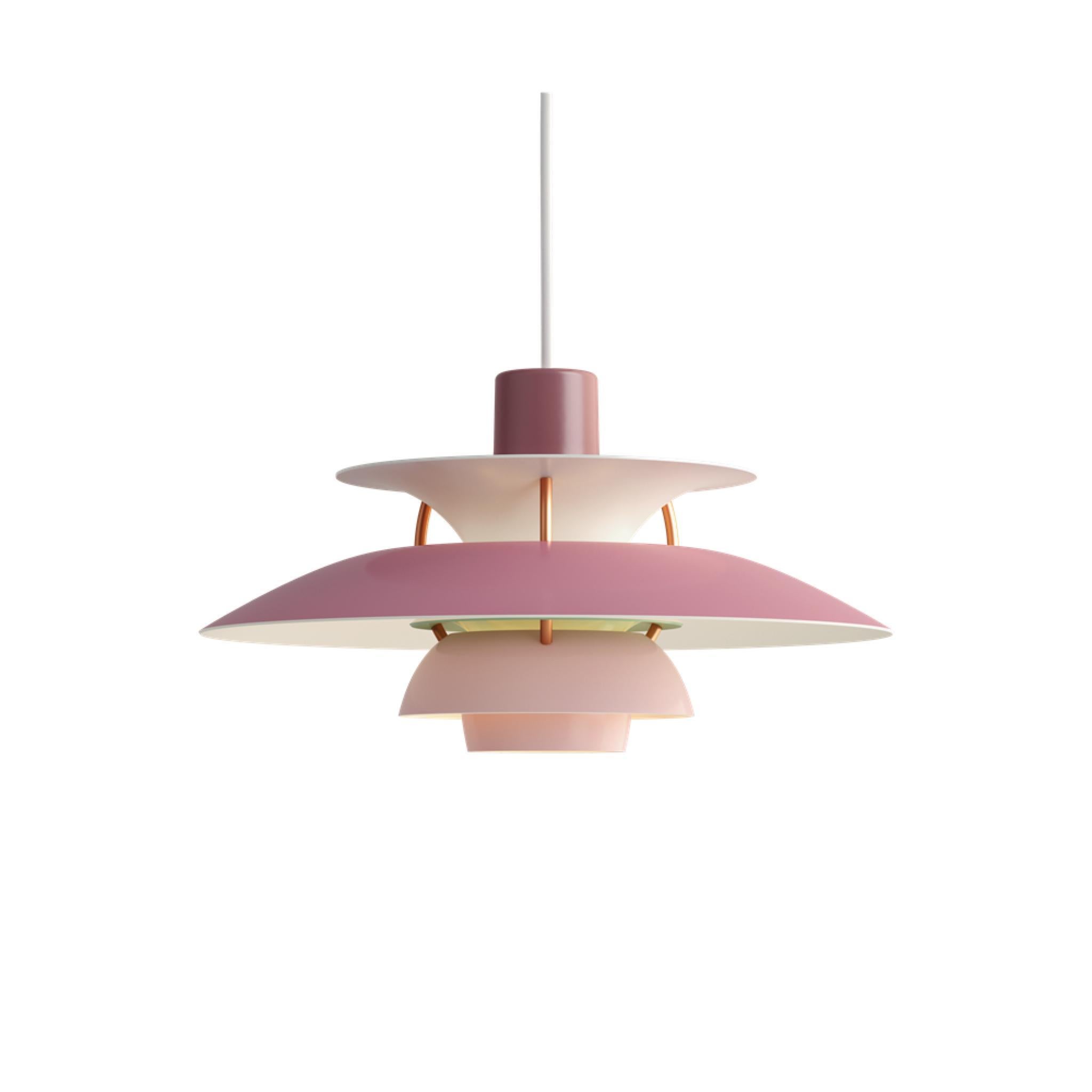 Danese Louis Poulsen PH 5 Mini Hues Of Rose Lampada a soffitto a sospensione in vendita