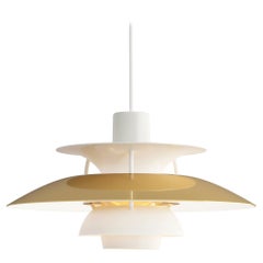 Louis Poulsen PH5 Mini Pendant Lamp in Brass by Poul Henningsen