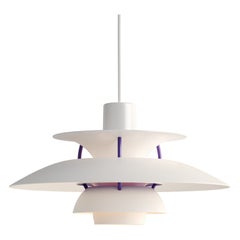 Louis Poulsen PH5 Mini Pendant Lamp in Classic White by Poul Henningsen