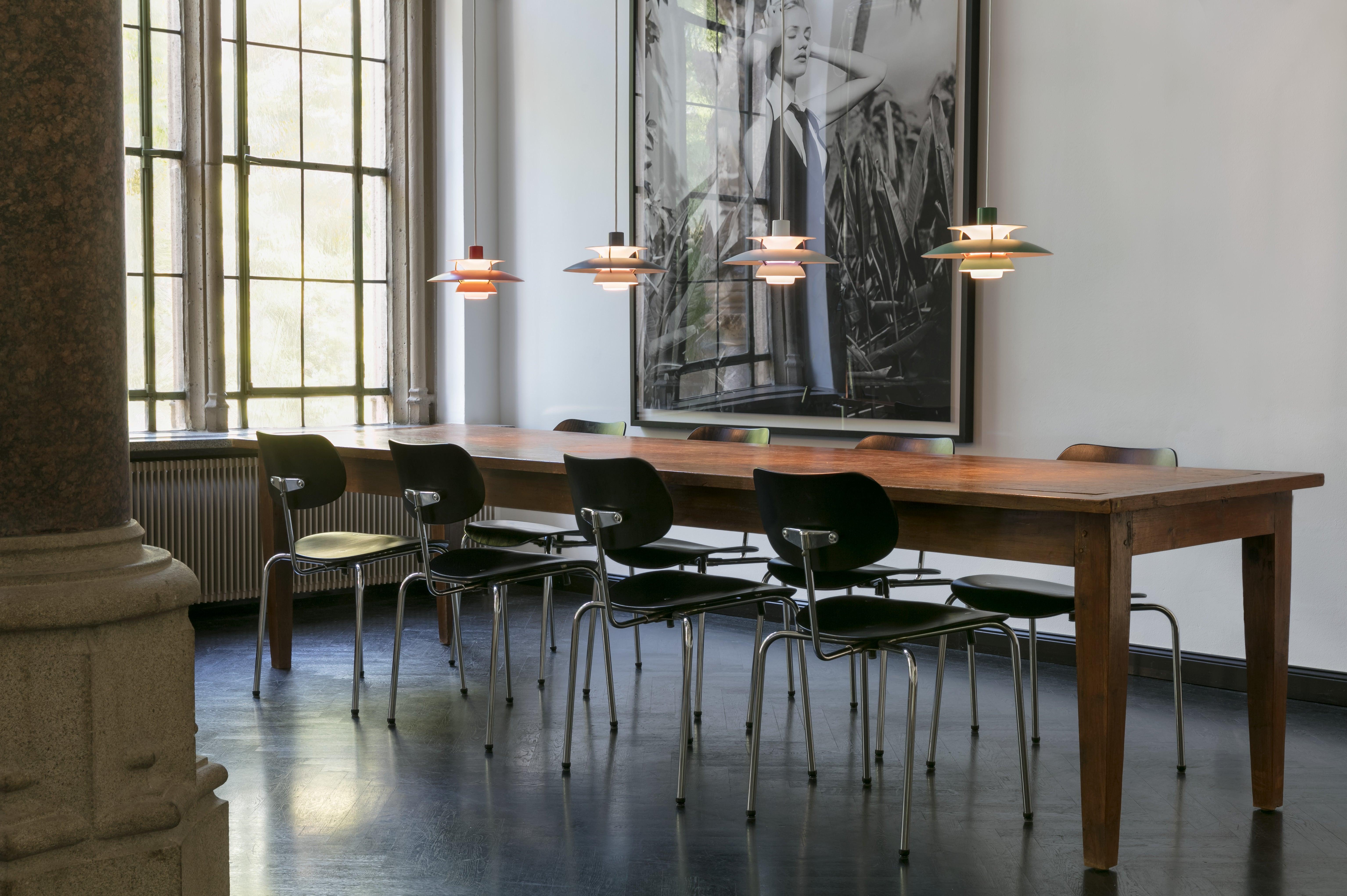 Moderne Mini lampe suspendue Louis Poulsen PH5 en rose par Poul Henningsen en vente