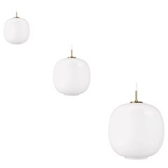 Louis Poulsen, Round Glass Pendant Light by Vilhelm Lauritzen