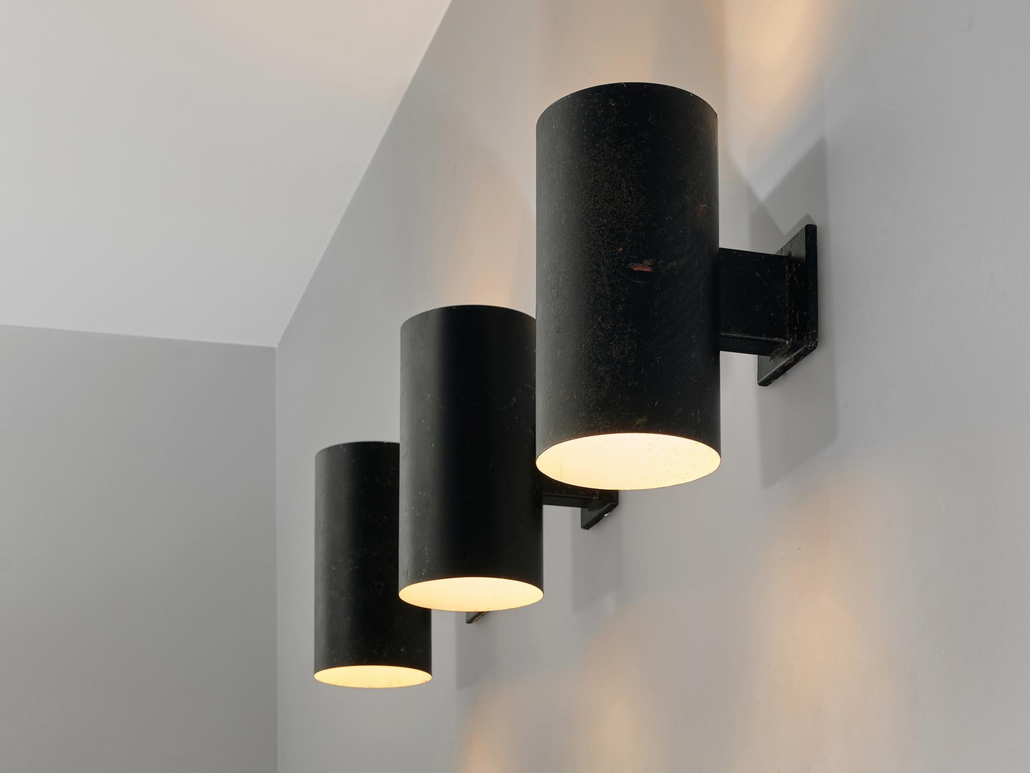 Louis Poulsen Set of Three Wall Lamps in Metal 1