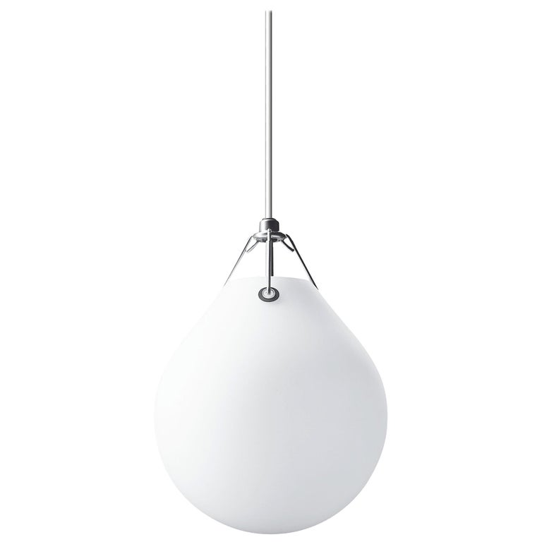 Louis Poulsen Small Moser Matte Opal Glass Pendant by Anu Moser For Sale