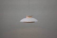 Louis Poulsen Enameled Pendant Light, Mid-Century Modern, 1970s