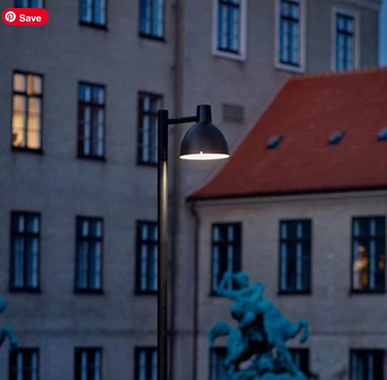 Louis Poulsen 'Toldbod' Outdoor Bollard in Black For Sale at 1stDibs