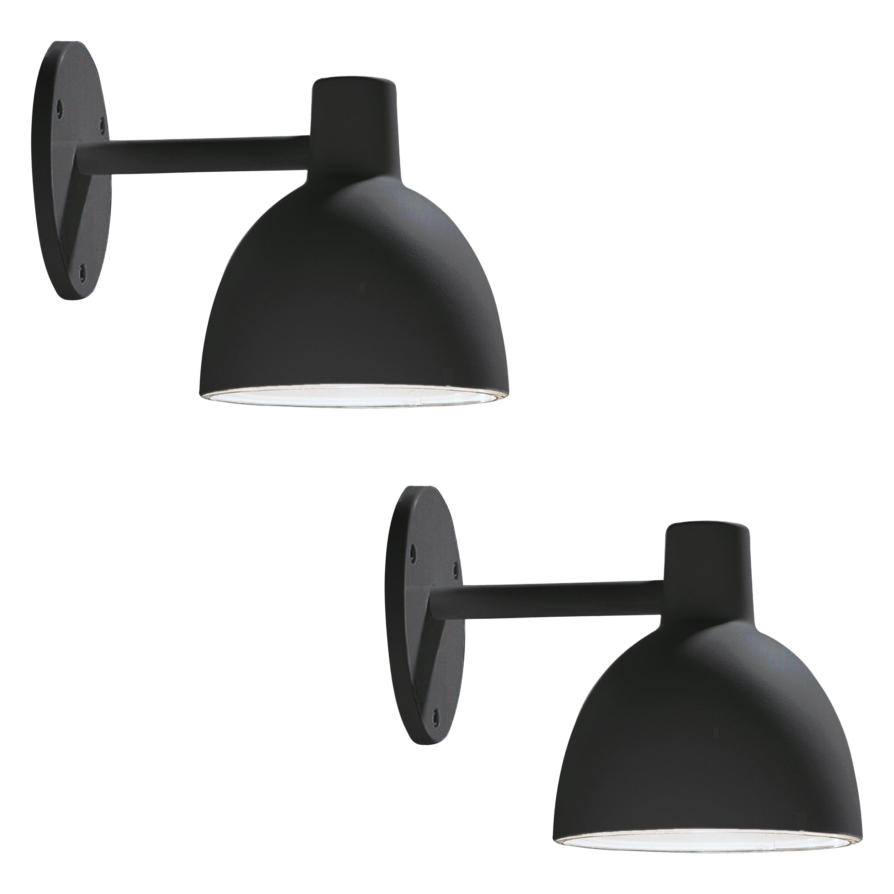 Lampada da parete per esterni Louis Poulsen 'Toldbod' in nero