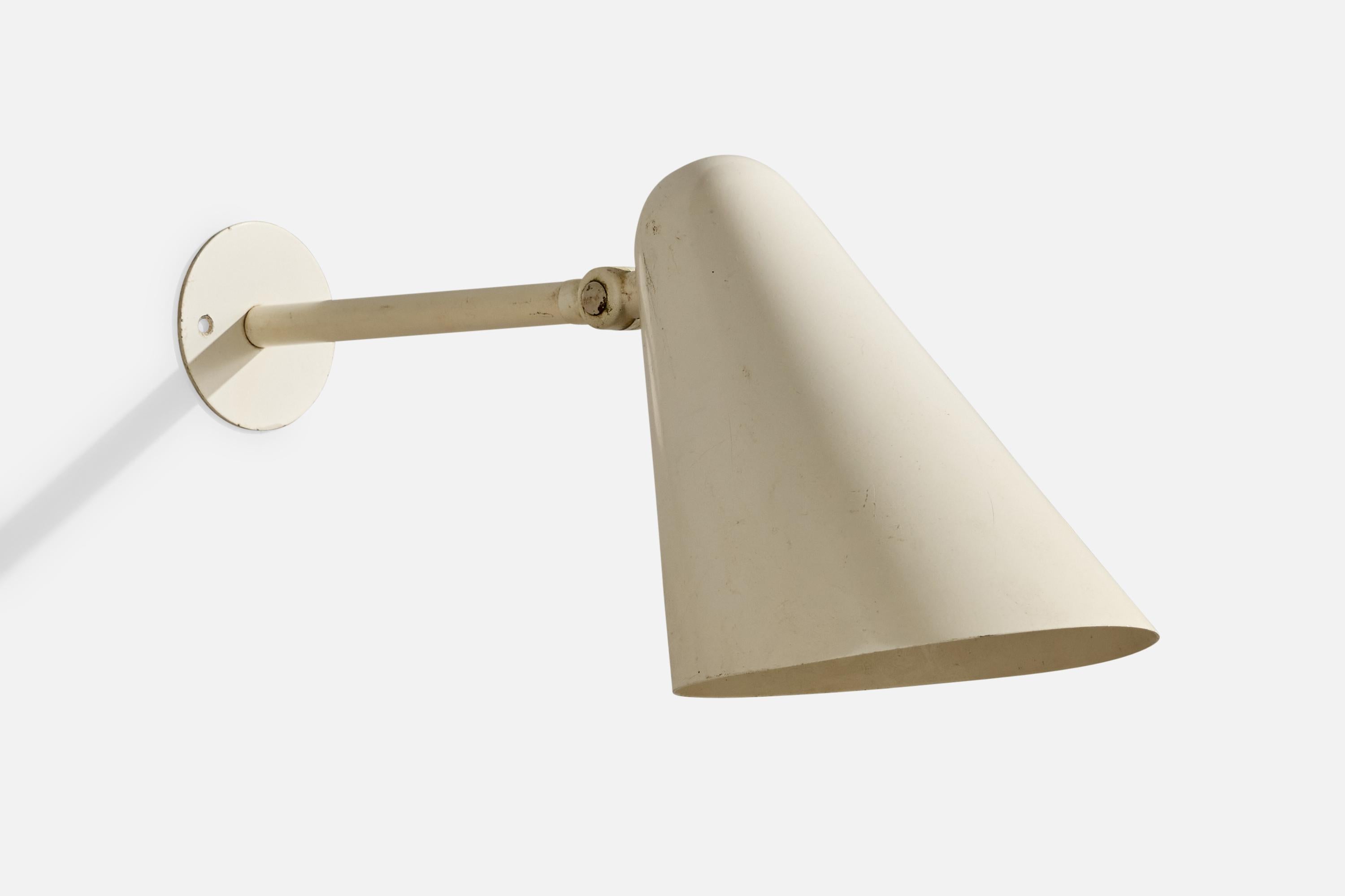Louis Poulsen, Wall Lights, Metal, Denmark, 1950s In Fair Condition For Sale In High Point, NC