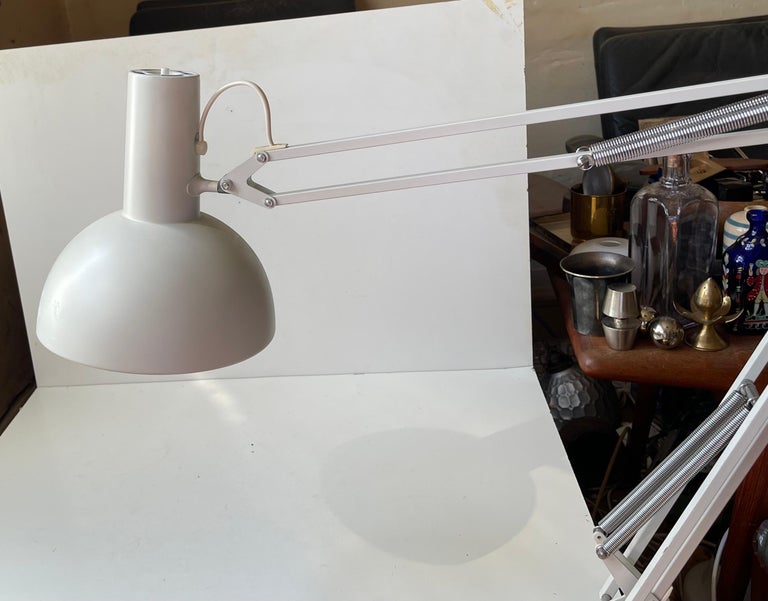 Louis Poulsen White Articulated Architects Desk or Wall Lamp