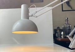 Louis Poulsen White Articulated Architects Desk or Wall Lamp, 1980s