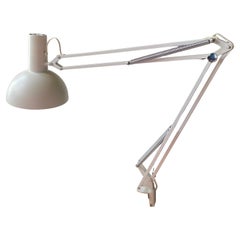 Louis Poulsen White Articulated Architects Desk or Wall Lamp, 1980s