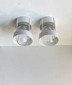 Louis Poulsen White Minimalist in or Outdoor Ceiling Lamps by Jens Møller Jensen