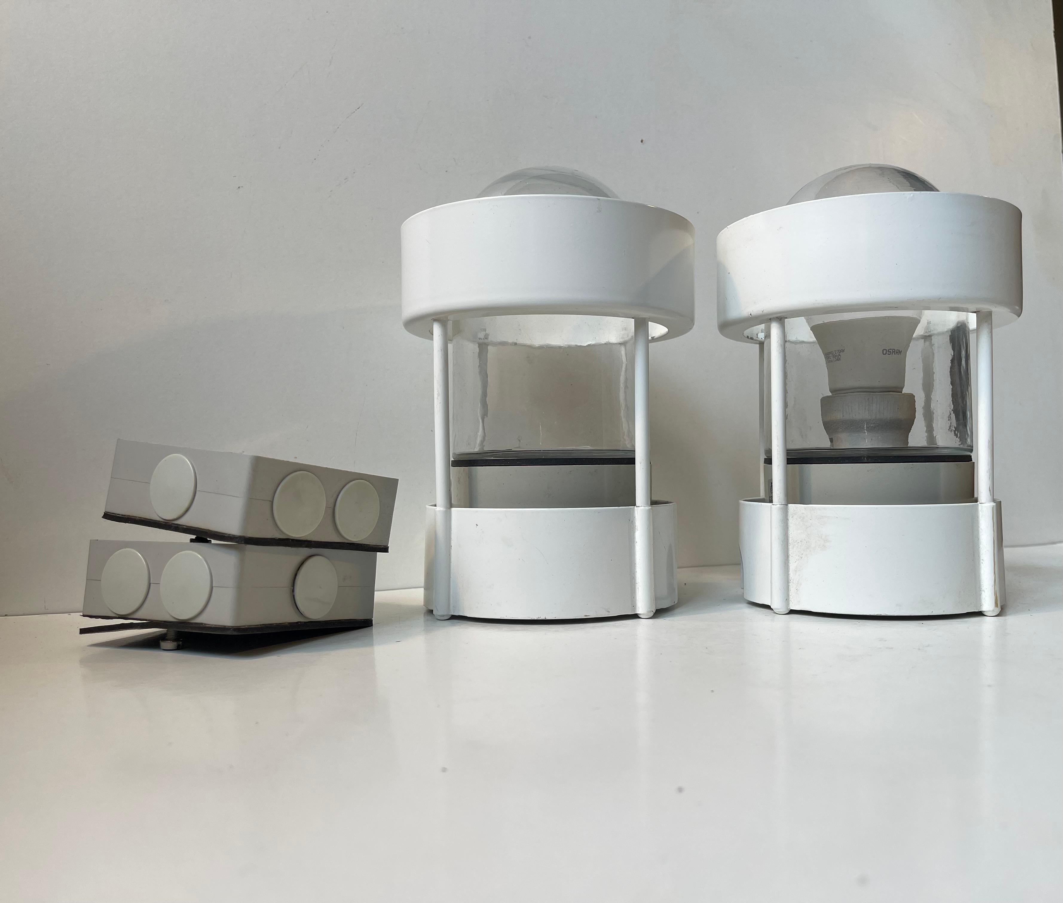 Louis Poulsen, lampade da soffitto minimaliste bianche per interni o esterni di Jensen Møller-Jensen In condizioni buone in vendita a Esbjerg, DK