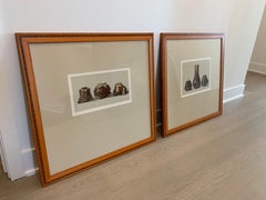 Set of Two Framed Color Lithographs,  Oriental Ceramic Art , 1897