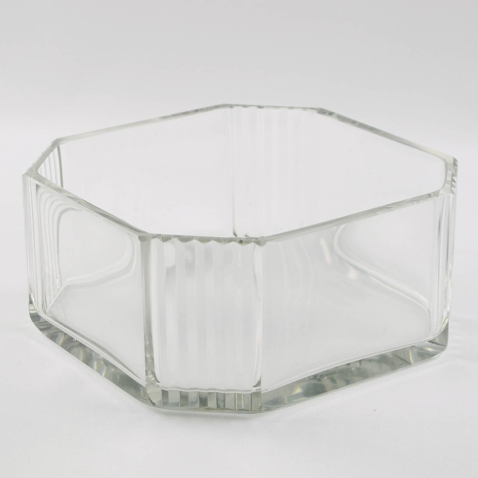 Louis Prodhon French Art Deco Modernist Rosewood Crystal Serving Jar Box 4