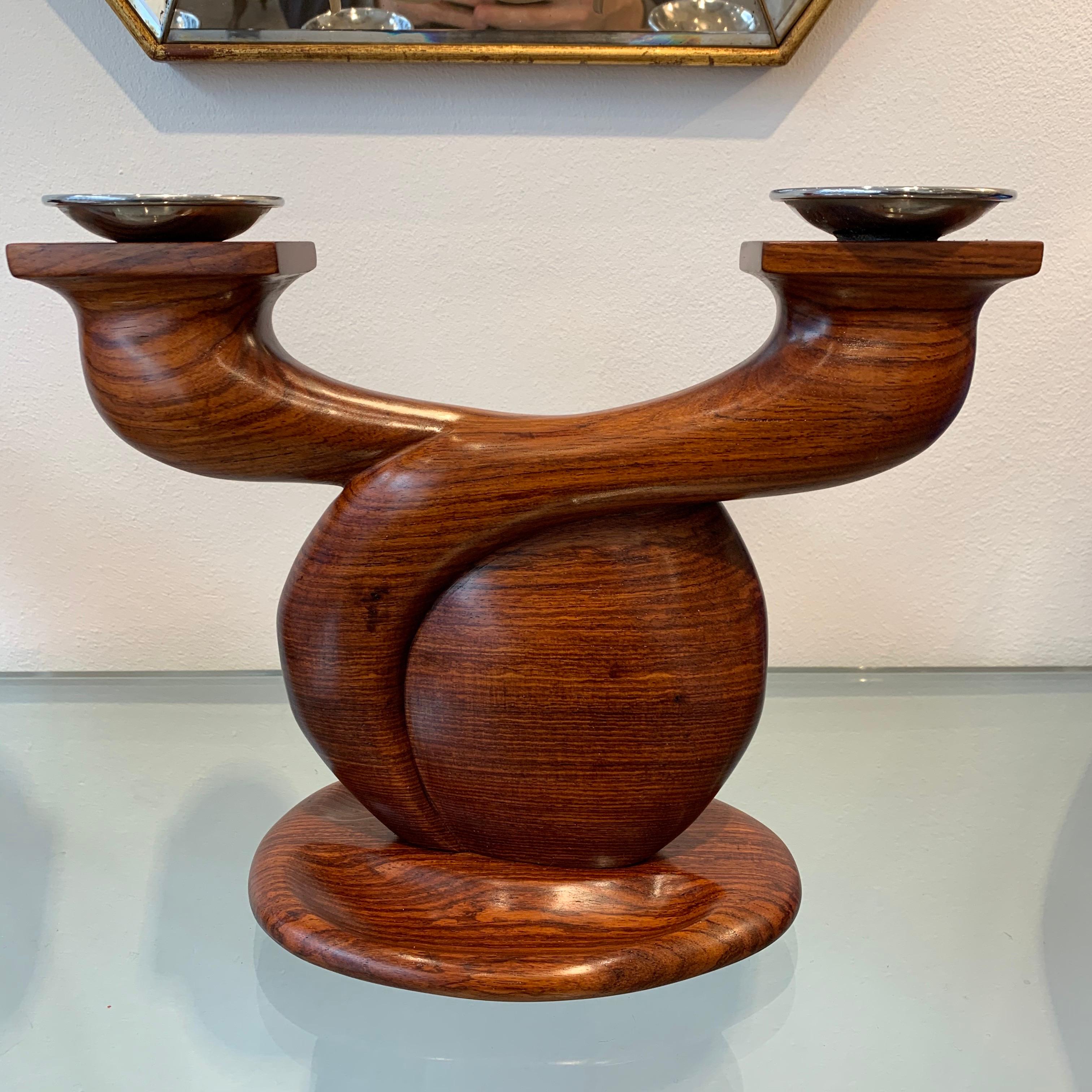 Louis Prodhon Pair of Candleholders, 1930s In Good Condition In Brussels, BE
