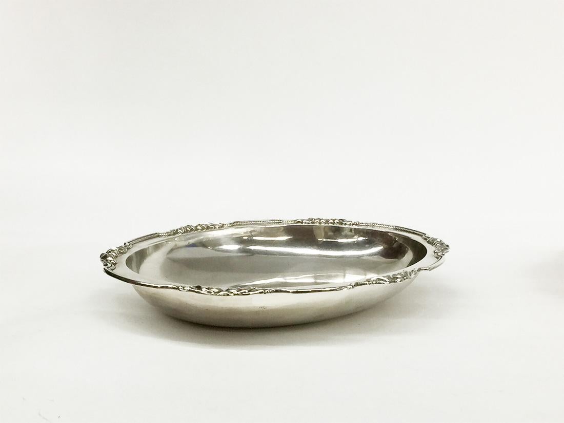 Louis Quinze Sterling Silver Covered Dishes, Sauce Boat and Oval Serving Dish 3
