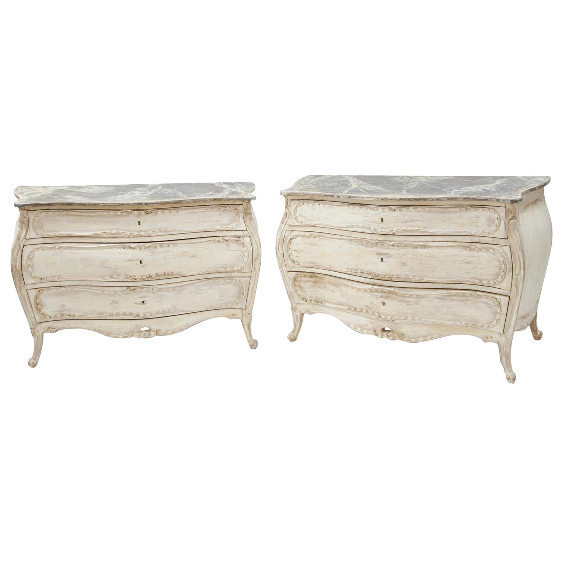 Louis-Quinze-Style Chests of Drawers, 1930s