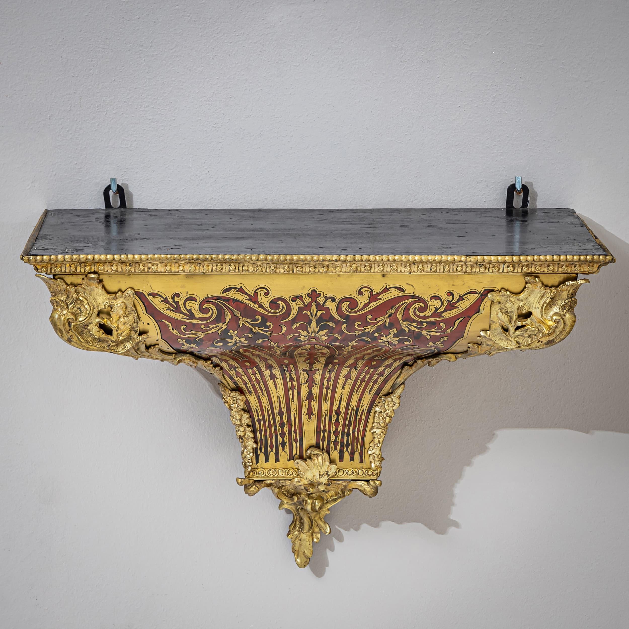 Louis Quinze-style Grand Cartel Clock with Console, 