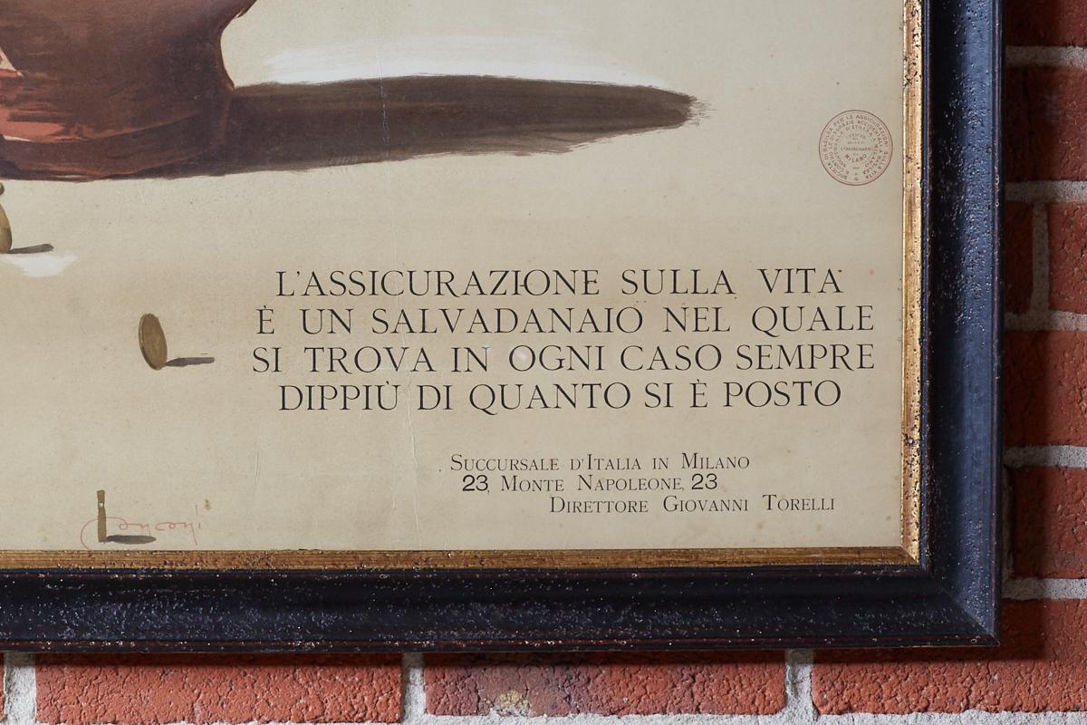 20th Century Louis Raemaekers Italian School Socitea di Basilea For Sale
