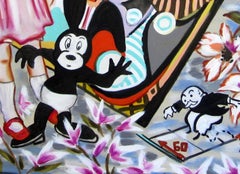 "Advance to Go" by Louis Recchia, Oil Painting, Monopoly