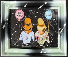 "Best Wishes" par Louis Recchia, Acrylique et Collage, Pop Art