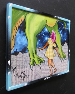 "Big Than I Thought" di Louis Recchia, Acrilico e collage, Pop Art