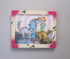 "Cat Lovers" (2026) by Louis Recchia, Acrylic and Mixed Media Painting