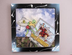 "Expect the Unexpected" (2026), Acrylic and Mixed Media Painting on Plexiglass