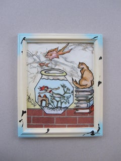 "Fish Bowl" (2026) by Louis Recchia, Acrylic and Mixed Media Painting