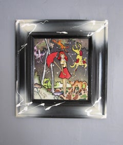 "Raining Cats & Dogs" (2026) von Louis Recchia, Gemälde in Acryl und Mischtechnik