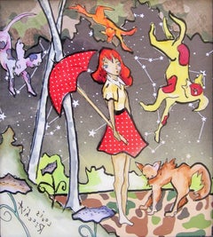 "Raining Cats & Dogs" (2026) von Louis Recchia, Gemälde in Acryl und Mischtechnik