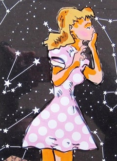 "Wild Child" (2022) de Louis Recchia, Acrílico y collage, Pop Art