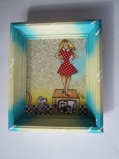 "Ayer Hoy" (2024) de Louis Recchia, Acrílico y collage, Pop Art