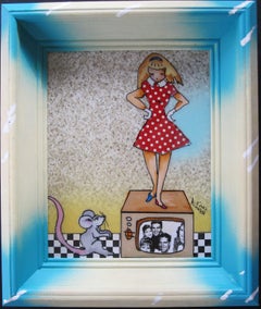 "Ayer Hoy" (2024) de Louis Recchia, Acrílico y collage, Pop Art