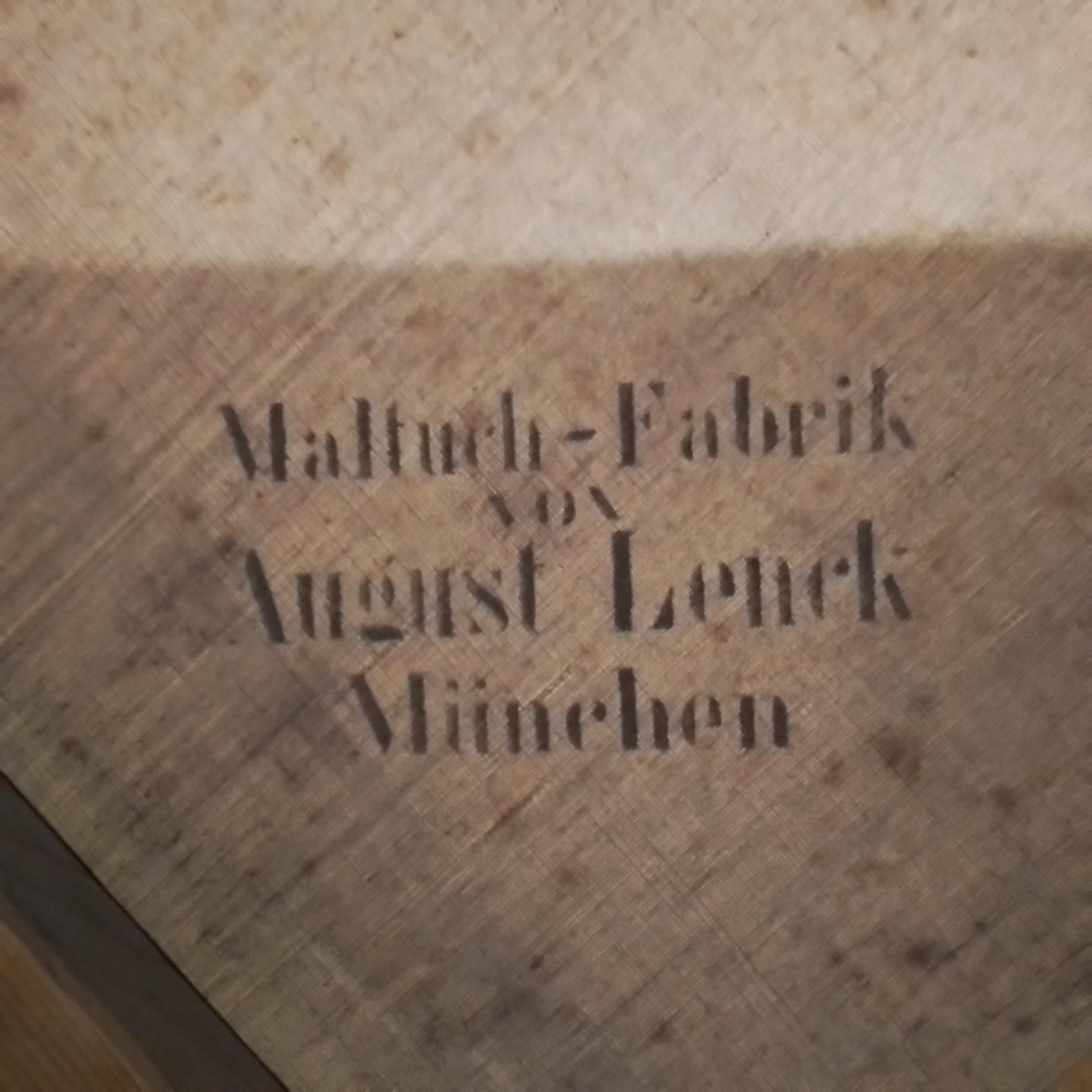 Antikes Kunstgemälde mit Schafen in einer Scheune im Angebot 8
