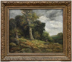 Louis Remy Matifas (1847-1896) - Late 19th Century Oil, Collecting Firewood