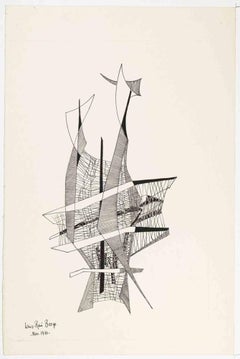 Sans Titre - Etching and Aquatint by Louis-René Berge - 1960s