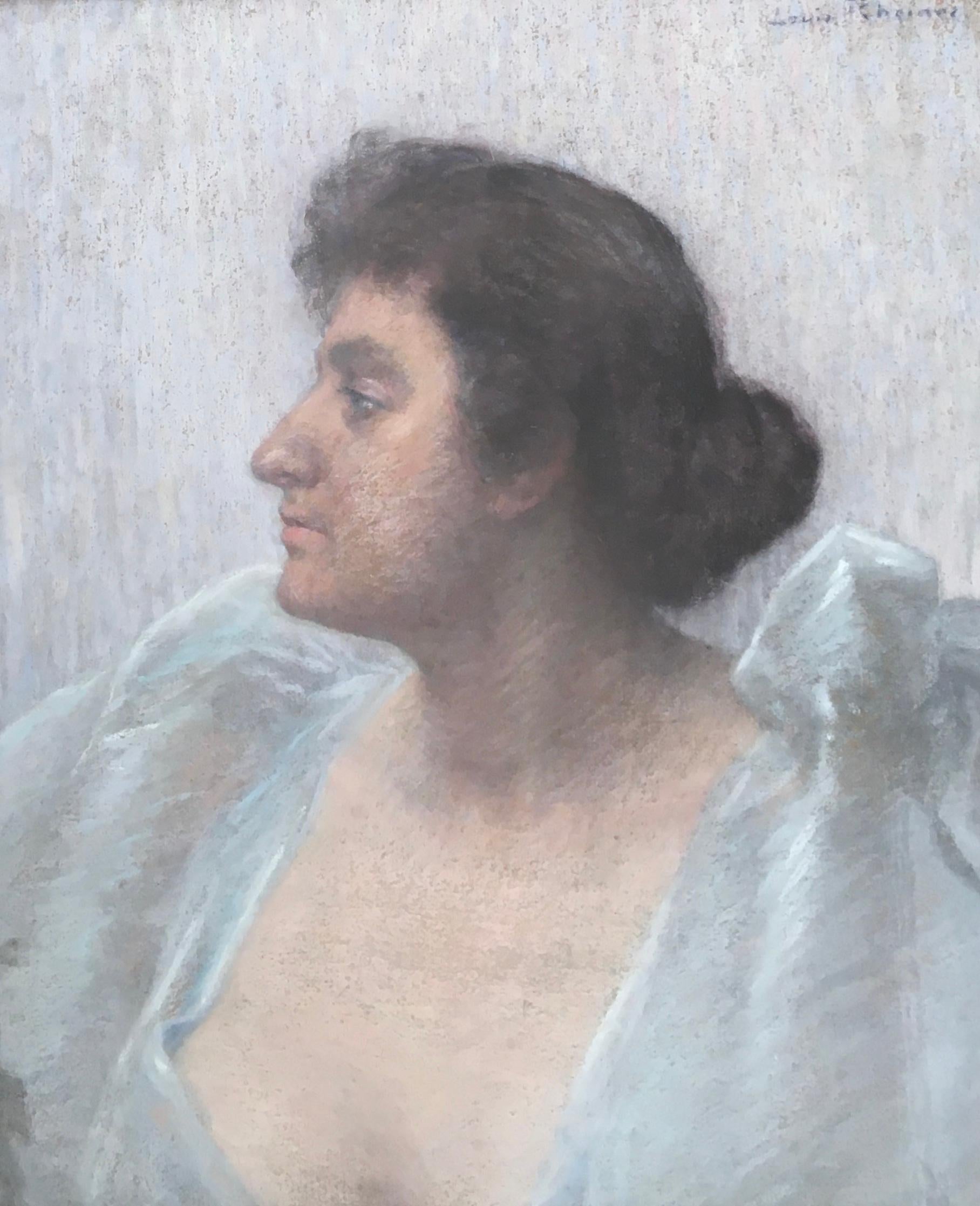 Louis Rheiner Portrait Painting - Portrait of actress Eleonora Duse