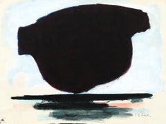 Peinture abstraite moderne du milieu du siècle dernier de l'artiste de Taos Louis Ribak