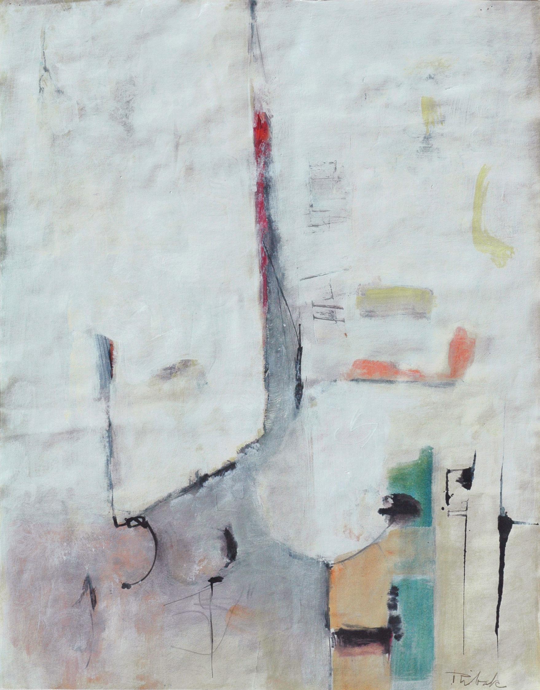 Louis Ribak Abstract Painting - Untitled (Canyon)