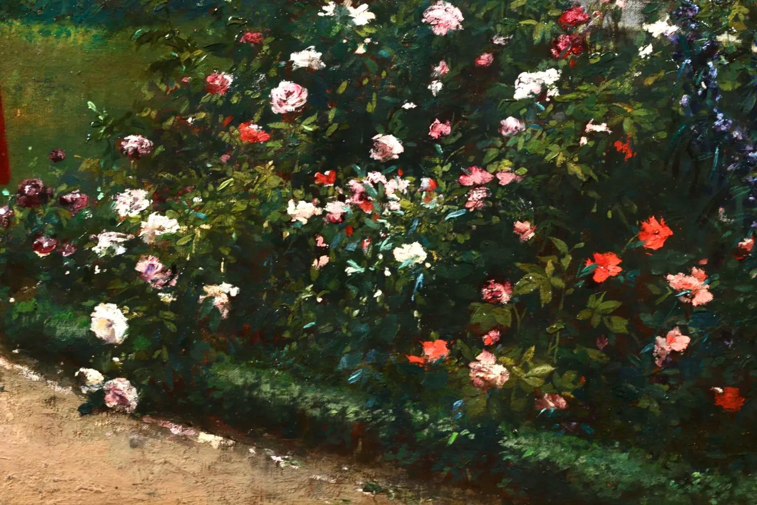 La Jeune Jardiniere - Impressionist Painting by Louis Robert Carrier-Belleuse For Sale 5