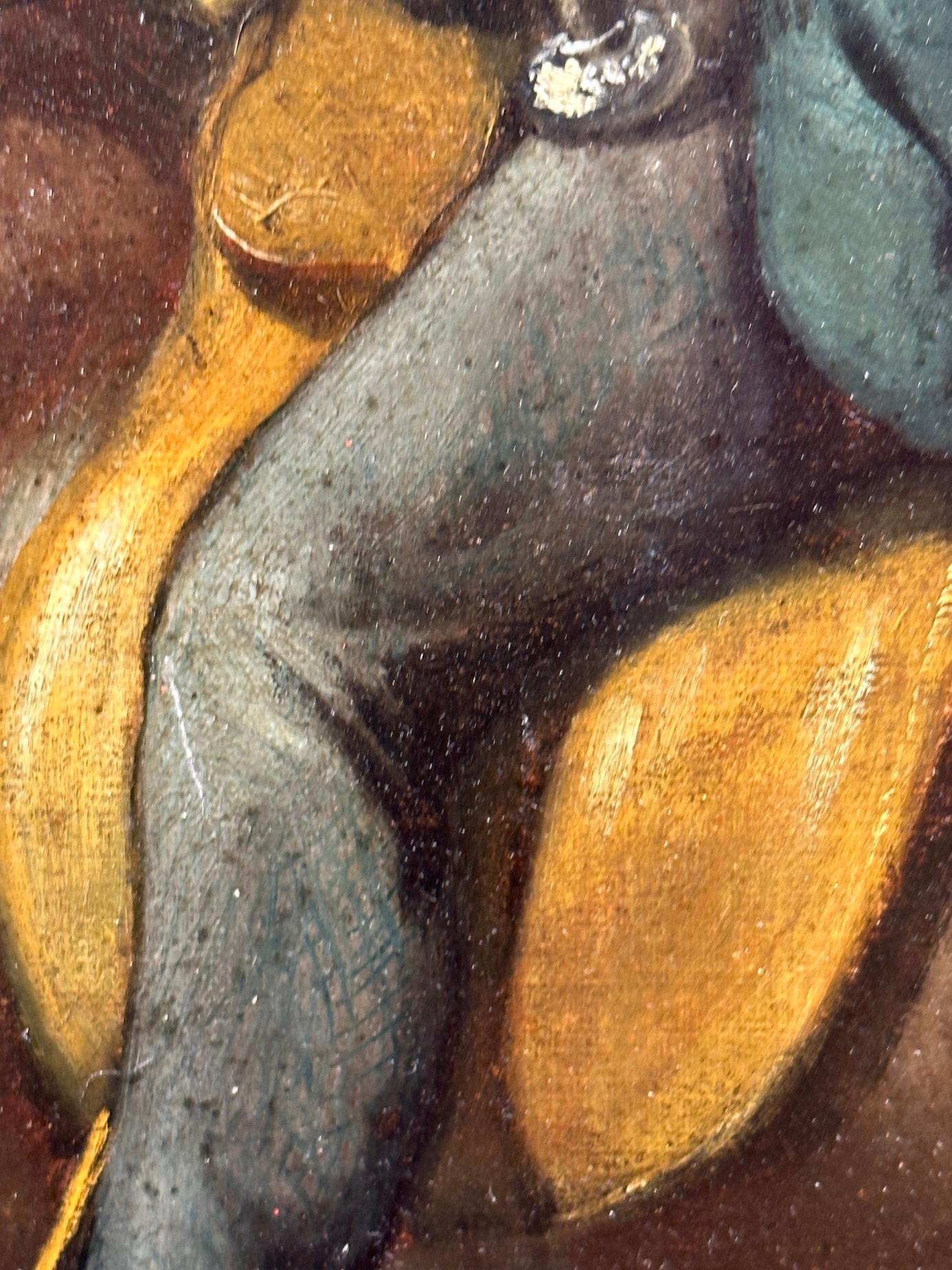 Retrato francés del siglo XIX de caballero a caballo con sombrero de copa en venta 2