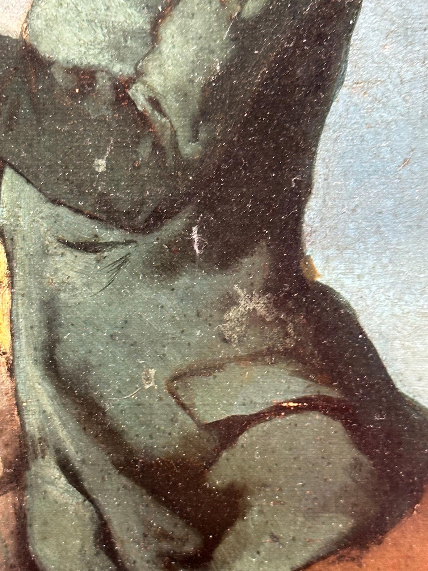 Retrato francés del siglo XIX de caballero a caballo con sombrero de copa en venta 3