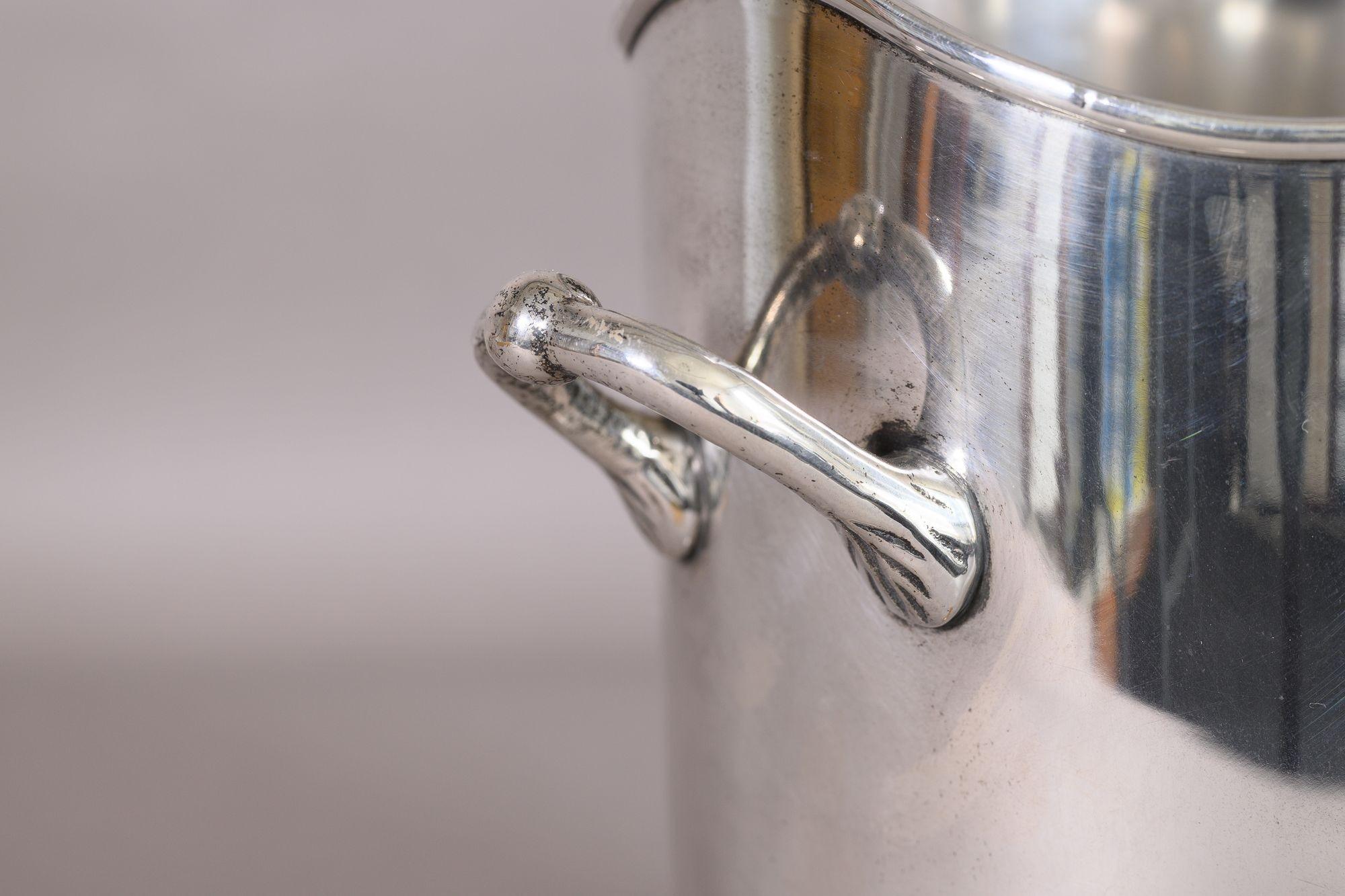 Cubo de champán Louis Roederer Chapado en plata en venta