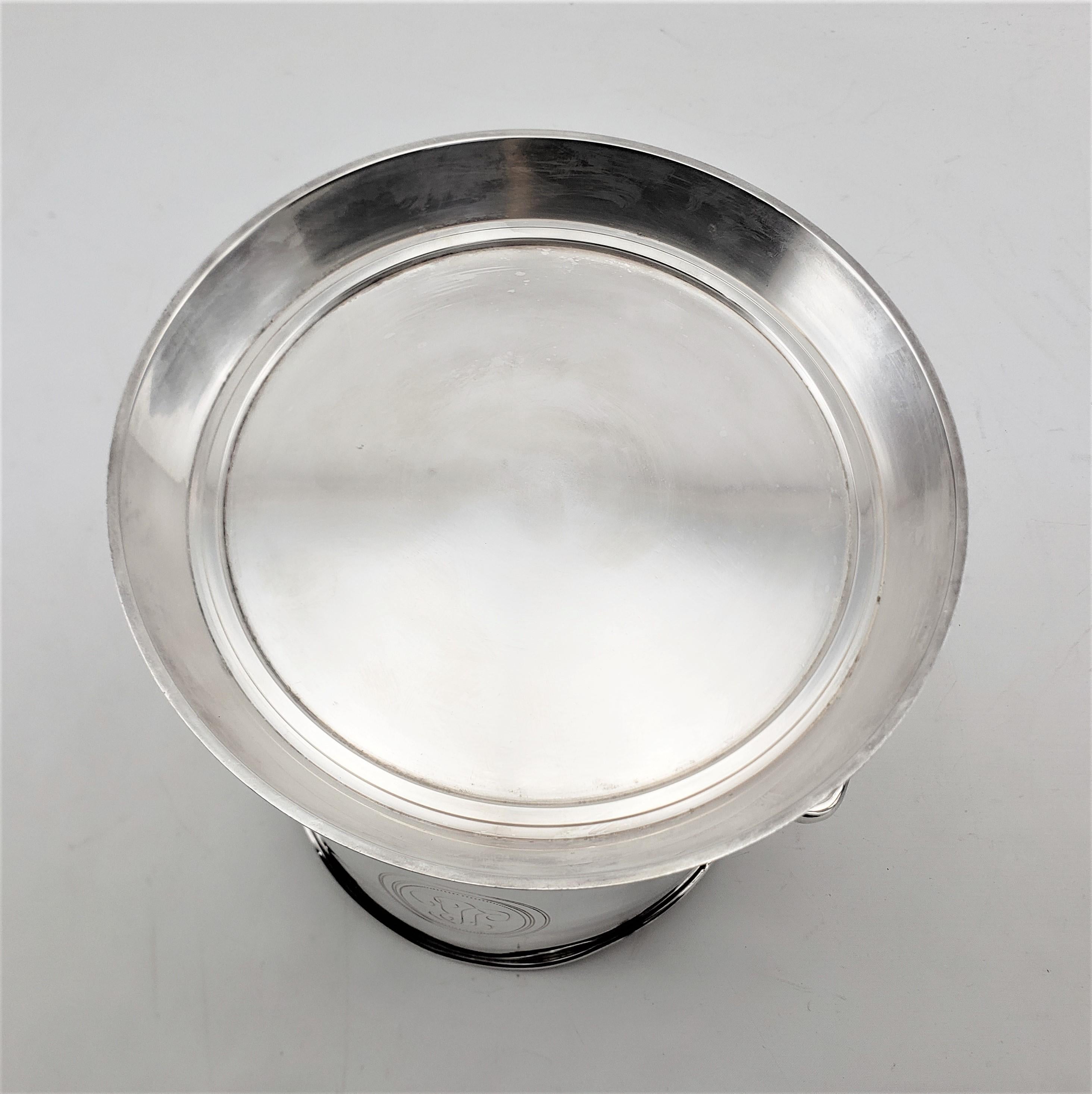 Silver Plate Louis Roederer Commemorative Mid-Century Era Chrome Plated Champagne Bucket For Sale
