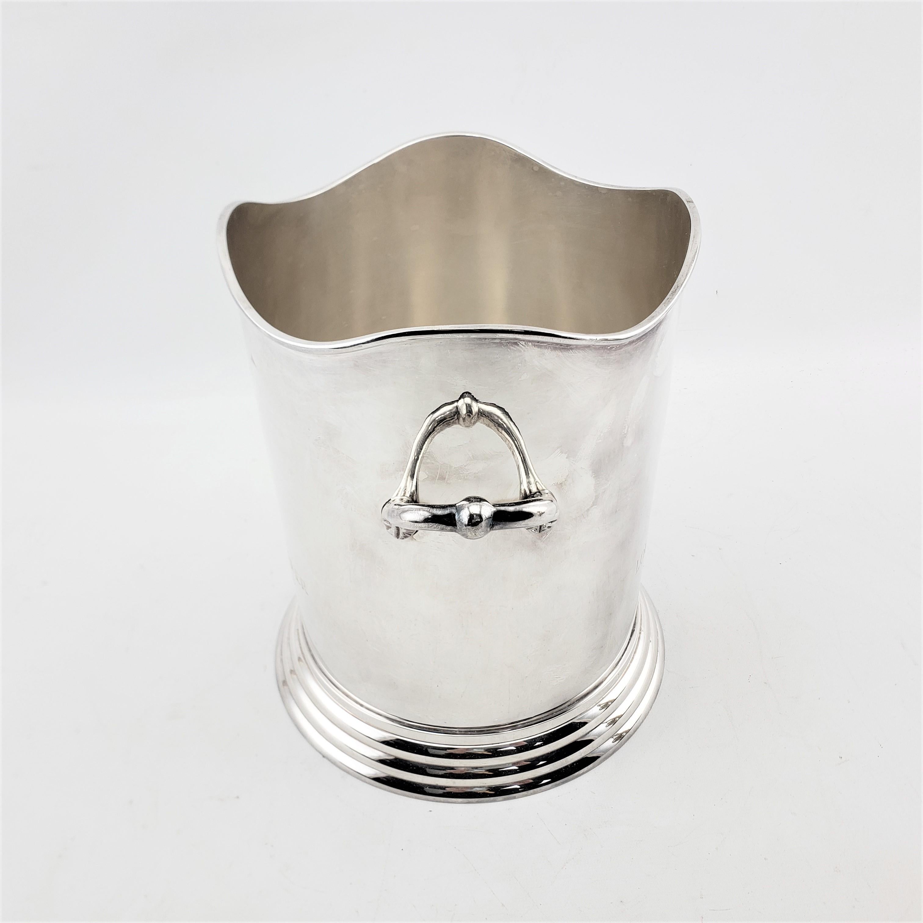 French Louis Roederer Commemorative Mid-Century Era Chrome Plated Champagne Bucket For Sale