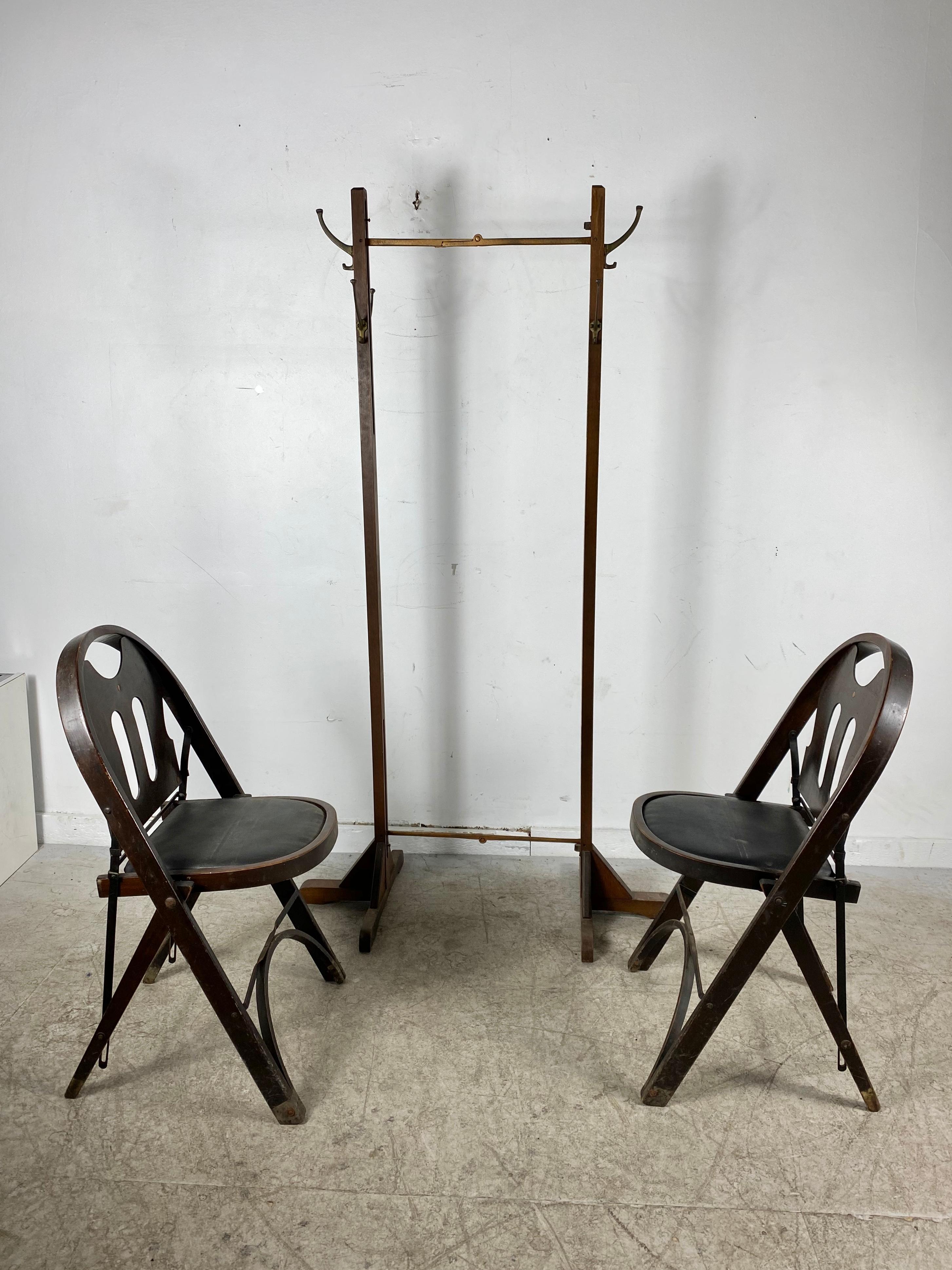 Louis Rostetter & Sons Turn of the Century Industrial Folding Chairs, SFMOMA 1